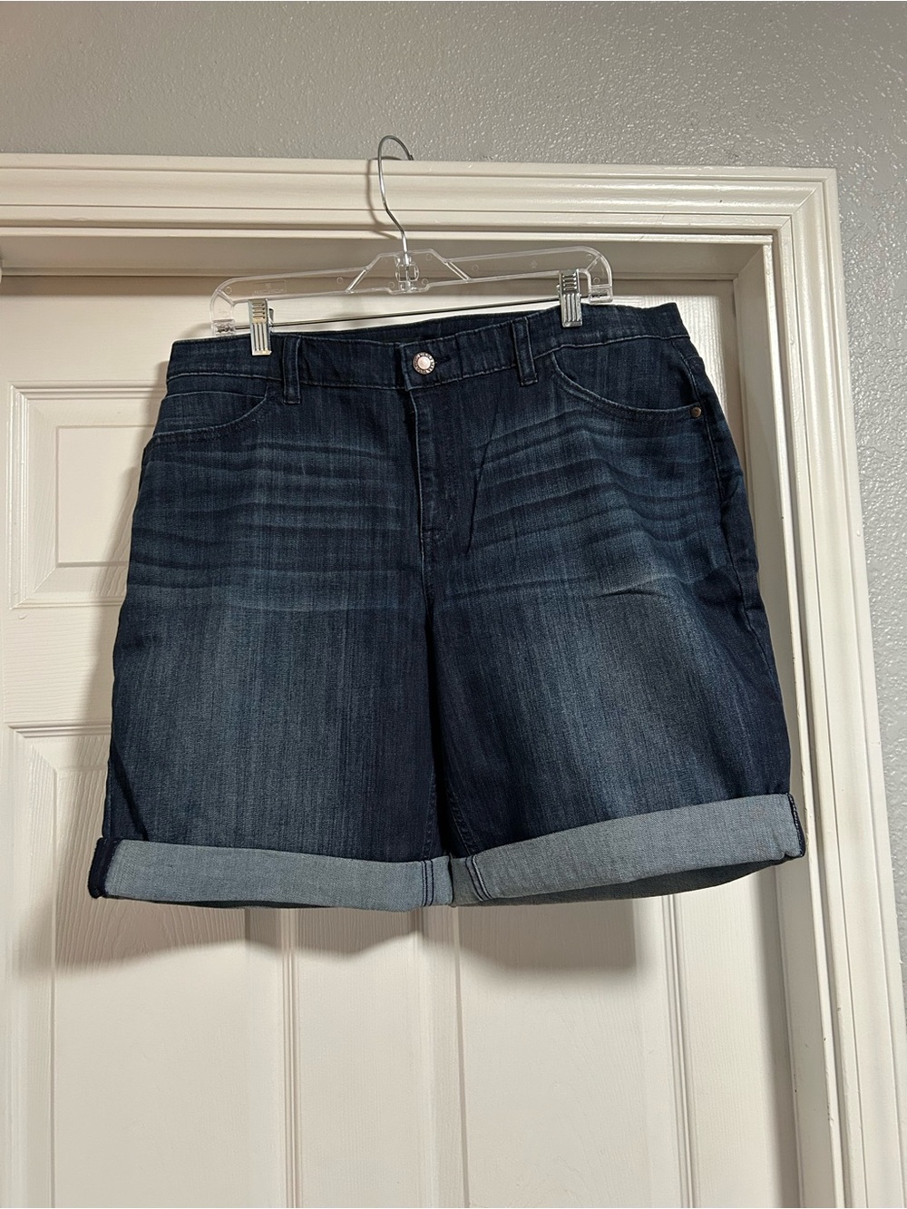 Simply Vera Vera Wang Dark Wash Denim Bermuda Shorts